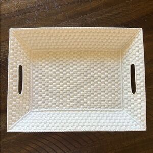 100% Authentic Tiffany&Co Vintage Woven serving tray